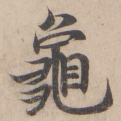 褚遂良龜书法图片