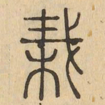 栽书法图片