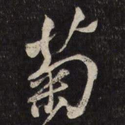 古今辉菊书法图片