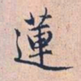 赵孟頫莲书法图片