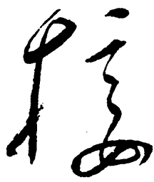 毛泽东接书法图片