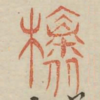 槐书法图片