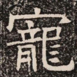 寵书法图片