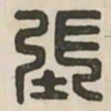 张书法图片