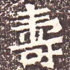魏碑寿书法图片