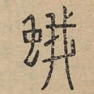 蛾书法图片