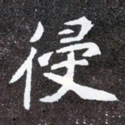 侵书法图片