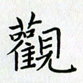 陈小宝观书法图片