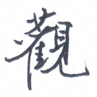 张毅君观书法图片