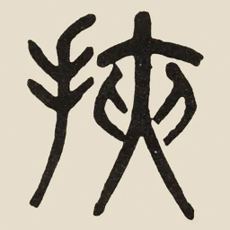 吴大澂挾书法图片