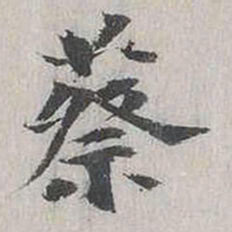 陈朴蔡书法图片