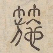 箷书法图片