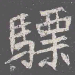 驃书法图片