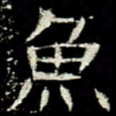 魚书法图片