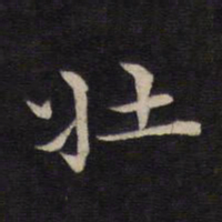 壮书法图片