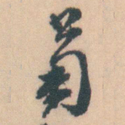 陈维崧菊书法图片