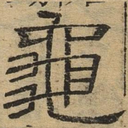 龟书法图片
