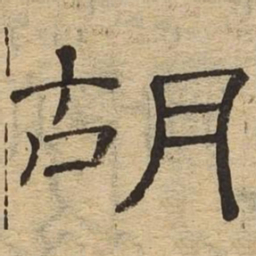 胡书法图片