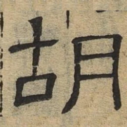 胡书法图片