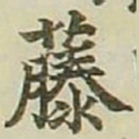 长炗藤书法图片