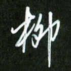 夏录涛柳书法图片
