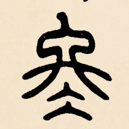 邓石如冬书法图片