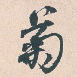 何绍基菊书法图片