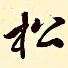 文征明松书法图片