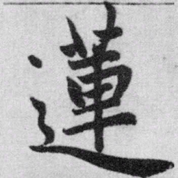 赵孟頫莲书法图片