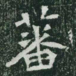魏碑蕃书法图片