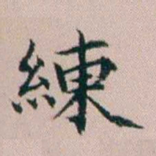 杨文炳練书法图片