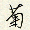 钱保山菊书法图片