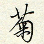 钱保山菊书法图片
