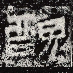 魏碑丑书法图片
