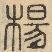 楊书法图片