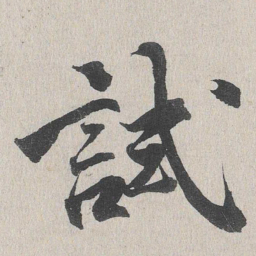 试书法图片