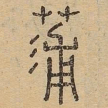 蒲书法图片