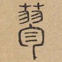 蓼书法图片
