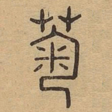 菊书法图片