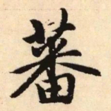 赵孟頫蕃书法图片