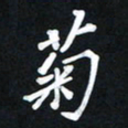 王昇昇菊书法图片