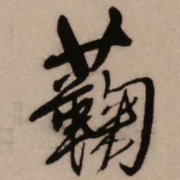 王铎菊书法图片
