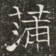 蒲书法图片