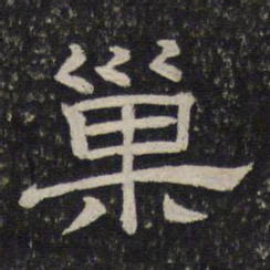 巢书法图片