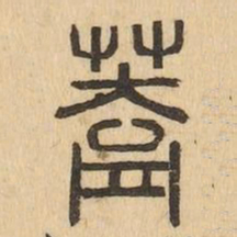 蓋书法图片