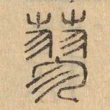 蓼书法图片