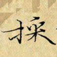 岳康乐采书法图片