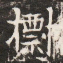 摽书法图片