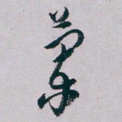 白蕉蘭书法图片