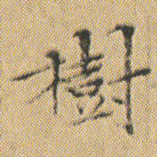 文征明樹书法图片